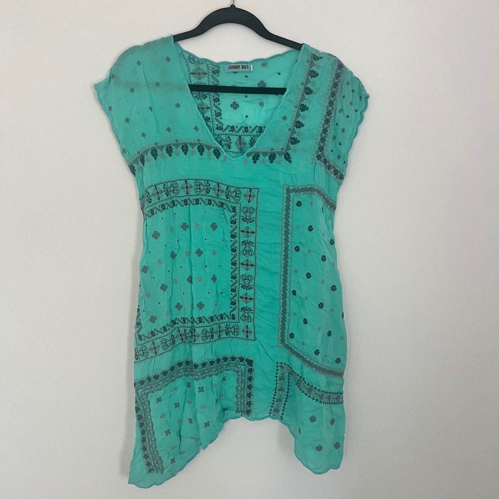 Johnny Was Embroidered Top Size XS